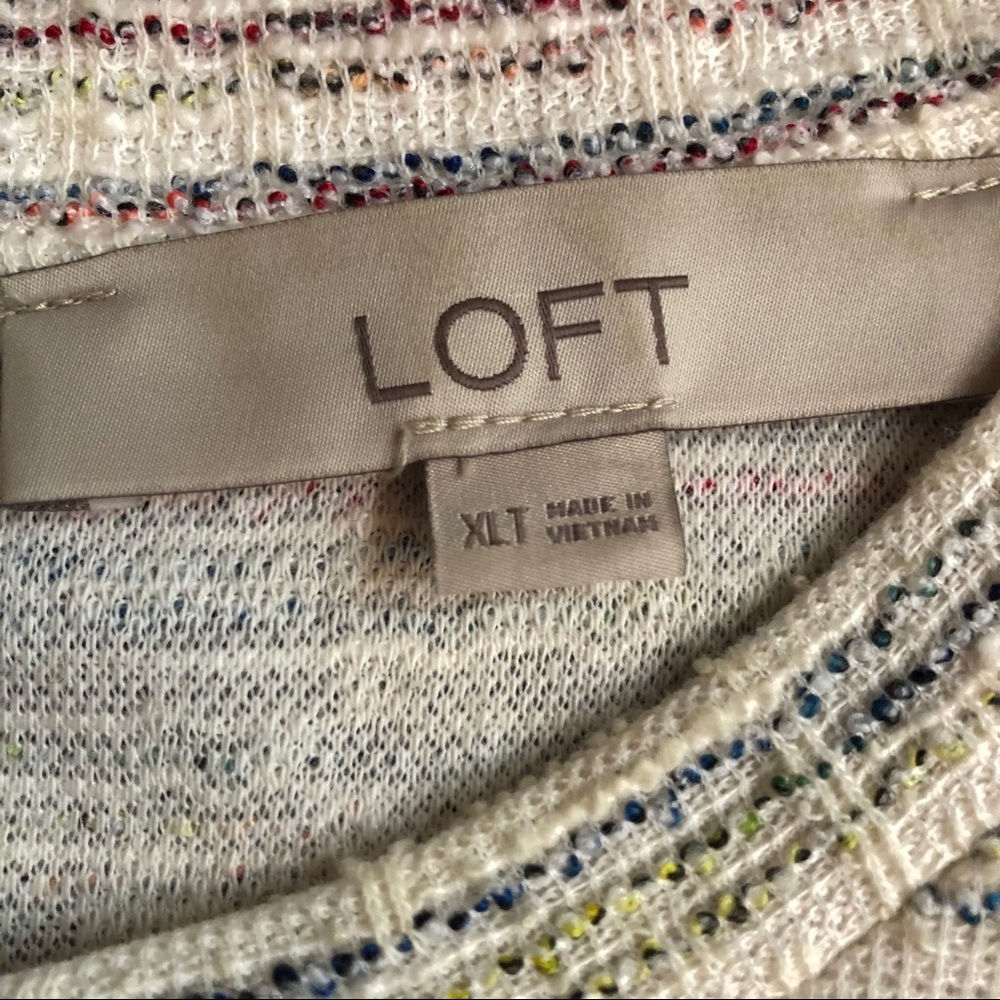 LOFT Boucle Puff Sleeve Dress - Picture 7 of 8